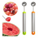 Cuchara Para Helado Fruit Melon Baller Spoon, Color Verde [u