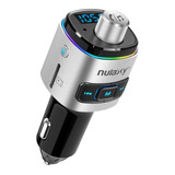 Nulaxy - Transmisor Fm Bluetooth Para Coche, 7 Colores Le...