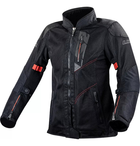 Campera Moto Cordura Mujer Ls2 Alba Verano Protecciones Pla