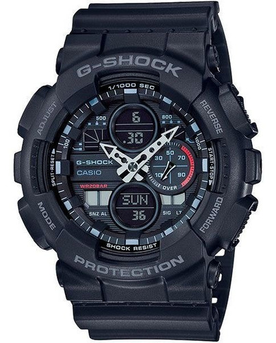 Relógio Casio G-shock Ga-140-1a1dr Resistente A Choques