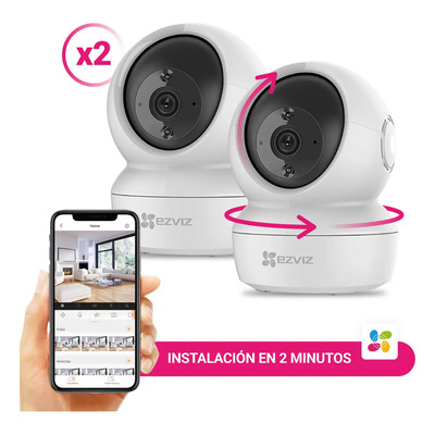 Kit de Camaras De Seguridad C6N x2 Wifi Domo Motorizada Audio Ezviz | Envío gratis