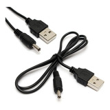 Cable Usb A Ficha Pin 3.5x1.3mm. Apto Para Alimentación 5v