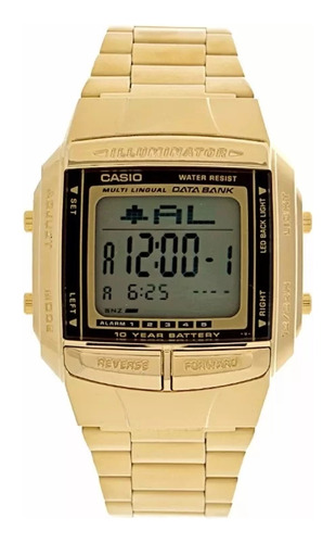 C A S I O Relogio Casio Digital Data Bank Retro Db-360g-9adf