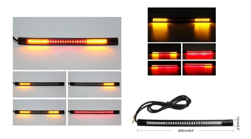 Luz Stop Con Direccionales Integradas Cinta Led Flex Motos