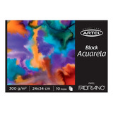 Block Fabriano Acuarela 10 Hojas 300g 24x34cm Artel