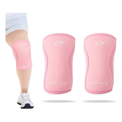 Rodilleras Neopreno 7mm Compresion Mujer Crossfit Gym Spike Rosa M