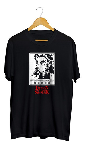 Playera Kyojuro Rengoku Kimetsu No Yaiba Demon Slayer Anime