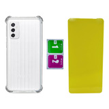 Capa Anti Impacto Para Galaxy M52 5g Case+ Pelicula Gel Tela