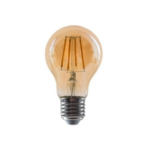 Lámpara Vintage Filamento Bulbo Clásico 4w Led Ambar Pack X5