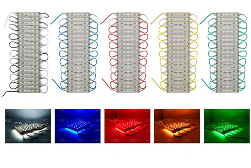 Modulo Led 5050 (50 Piezas) Rojo Azul Ámbar Verde Y Blanco