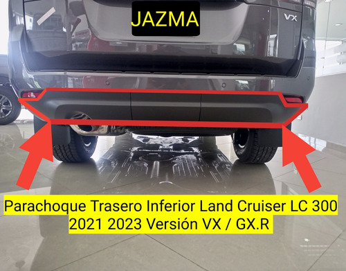 Parachoque Trasero Land Cruiser Lc 300 Vx 2023 2024 Original Foto 5