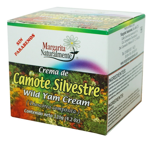 Crema De Camote Silvestre 120gr Margarita Naturalmente