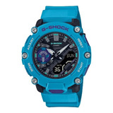 Relógio Casio Masculino G-shock Fibra De Carbono Ga-2000 Cor Da Correia Azul Cor Do Bisel Como Na Foto Cor Do Fundo Como Na Foto