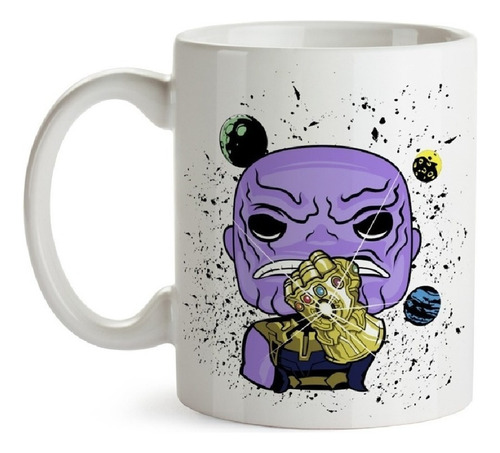 Pocillo Mug - Thanos Con Guantelete Tipo Pop