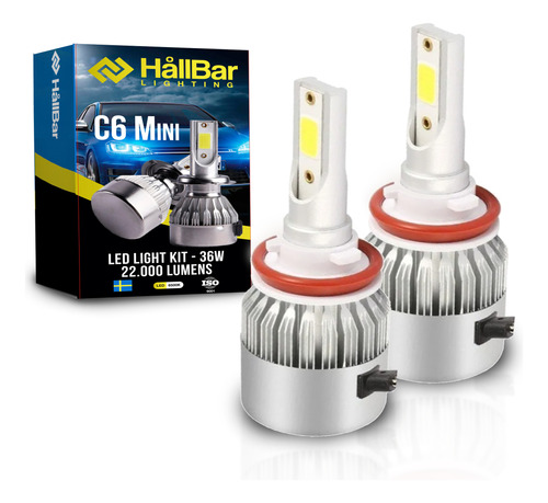 Kit Cree Led Hallbar C6 Mini H7 H4 H1 H11 44000 Lm