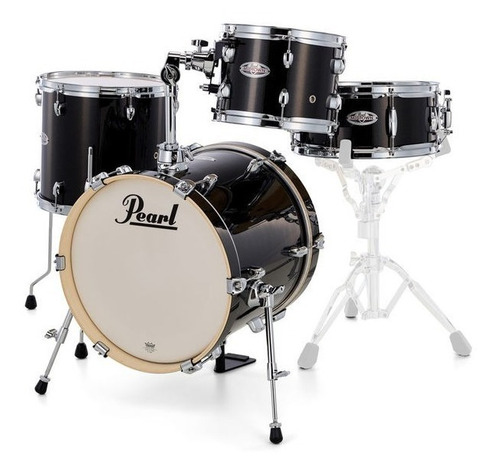 Bateria Pearl Midtown 4 Cuerpos Bombo 16 Viaje Mdt764p/c 704 Color Black Gold Sparkle