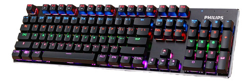 Teclado Gamer Philips Mecanico Spk8401 G401 Rgb- Revogames