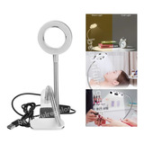 Lampara Led Usb Aro De Luz 2 Tonos P/ Manicura Con Broche