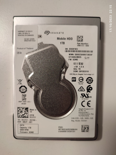 Disco Rígido Seagate Mobile Hdd St1000lm035 1 Tb