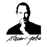 Vinilo Decorativo Steve Jobs Rostro Apple