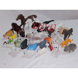 Lote Antiguos Juguetes Animales Miniatura Colección Caballo 