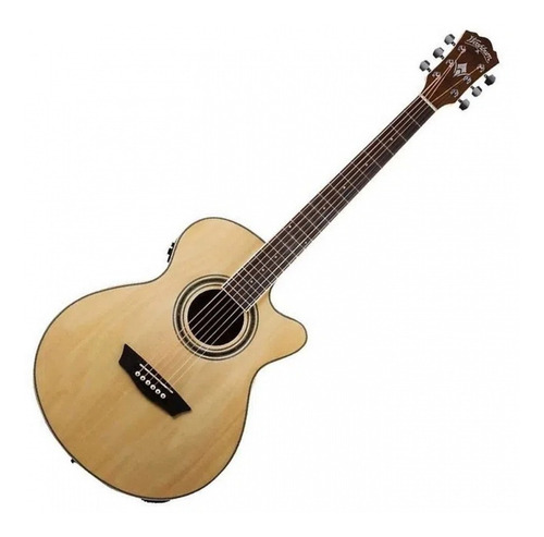 Guitarra Electroacústica Washburn Ea12n Natural