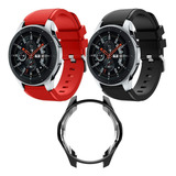 2 Correas Deportivas + Mica + Case Para Galaxy Watch 46 Mm