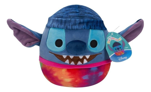 Peluche Squishmallows Stitch Con Gorro - 20 Cm