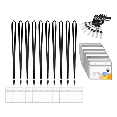 Mica Horizontal Porta Credencial Gafete Ine Tarjetero 100pzs Color Negro | MercadoLibre