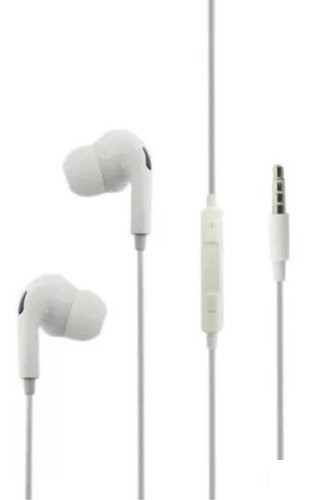 Audifonos In Ear Con Microfono Plug 3.5 Estereo, Blanco. 