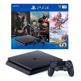 Ps4 Slim 1tb Console Playstation 4 + Jogos