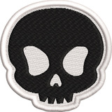 Patch Bordado Caveira Moto Clube Motociclista Militar Sim83