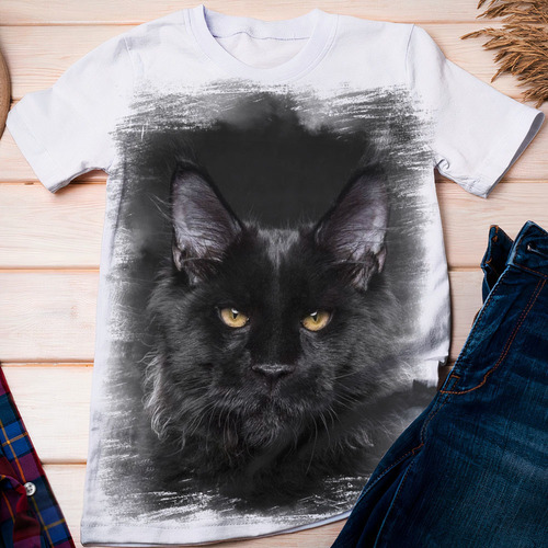 Camiseta Gato 08 Maine Coon - Dicelli