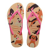 Chinelo Havaianas Slim Pets Conforto Com Amor Pelos Animais