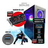 Pc Gamer Xeon 16gb Ram Ssd 500gb, Rx-570 Teclado + Mouse Rgb