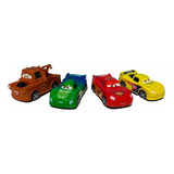 Set De Carritos Cars Rayo Mcqueen Equipo Color Colores