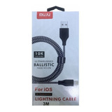 Cable Para Lightning 3 Metros Para iPhone Usb Carga Rápida 