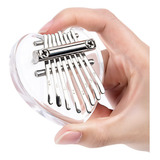 Mini Kalimba 8 Teclas De Cristal Transparente Acrílico PuLG