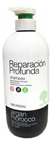 Shampoo Reparacion Profunda Argan Morocco 800ml Obopekal