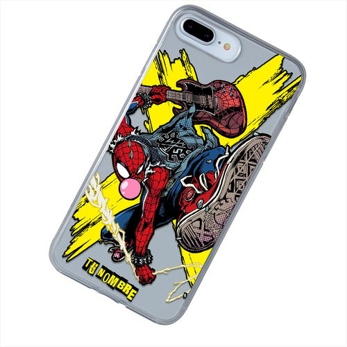 Funda Para iPhone Spiderman Spiderpunk Personalizado Nombre