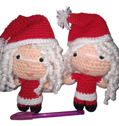 Amigumi Varios Navidad Messi Kitty X2 Colgant Regalo Crochet