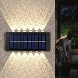 Luces Aplique 12 Led Solares De Pared Ip65 A Prueba De Agua