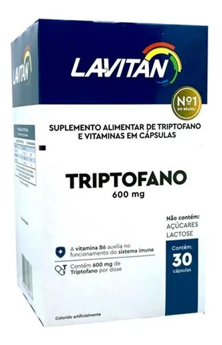 Lavitan Triptofano 30 Cápsulas Cimed