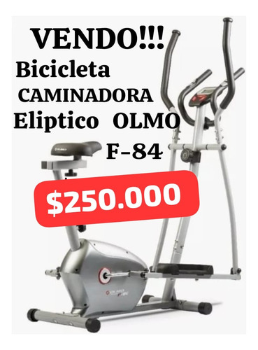 Elíptico Olmo Fit 84n C/asiento Caminador Escalador Bici