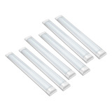 6 Luminárias Tubular Led Slim 0,6mt Branco Frio 60cm 40w