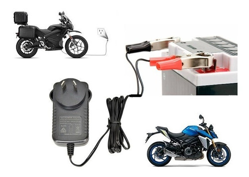 Cargador De Bateria Moto,cuatri 12v 220v 1a Portatil