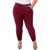 Calça Feminina Plus Size Tamanho Grande Cós Alto Mega Oferta