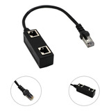 1 A 2 Puertos Ethernet Switch Rj45 Y Splitter Adaptador