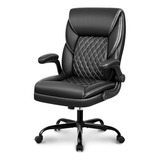 Silla Ejecutiva Bestera, Cuero, Ergonómica, Ajustable, Negra