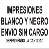 Impresion Blanco Y Negro / Color 24 Horas